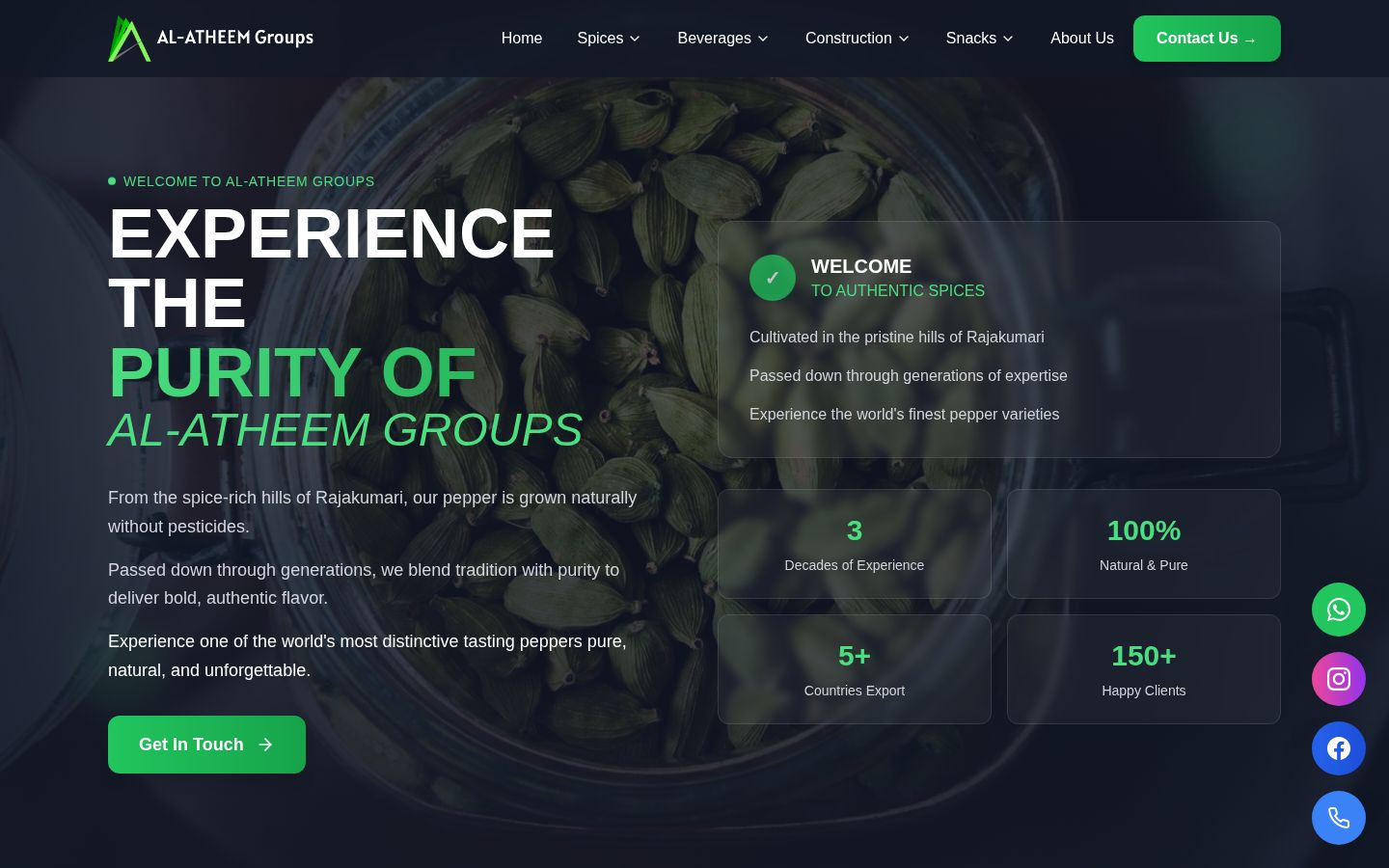Al-Atheem Groups site preview
