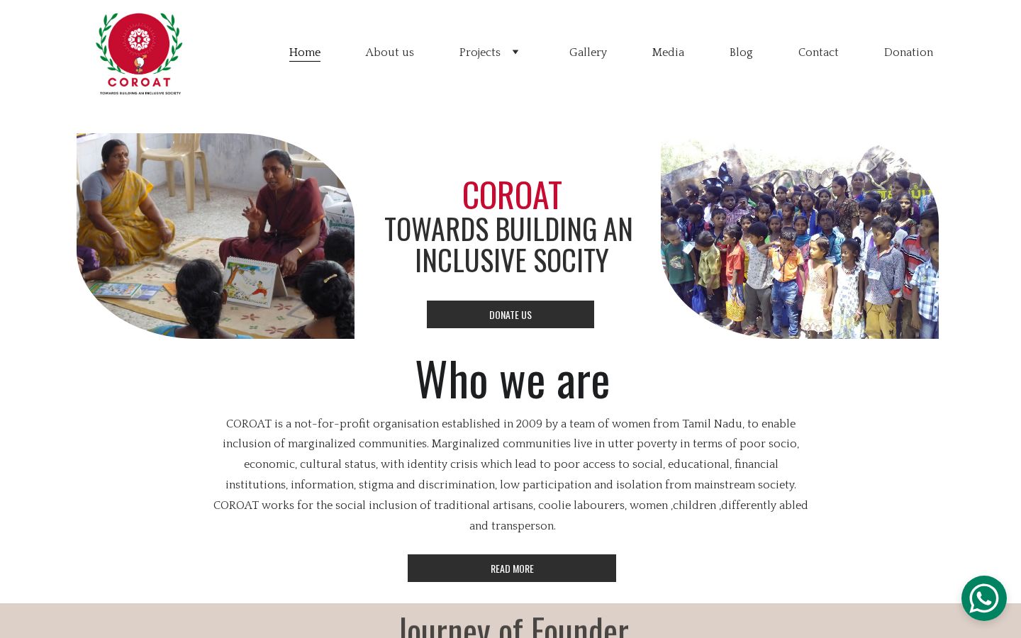 Coroat Trust site preview