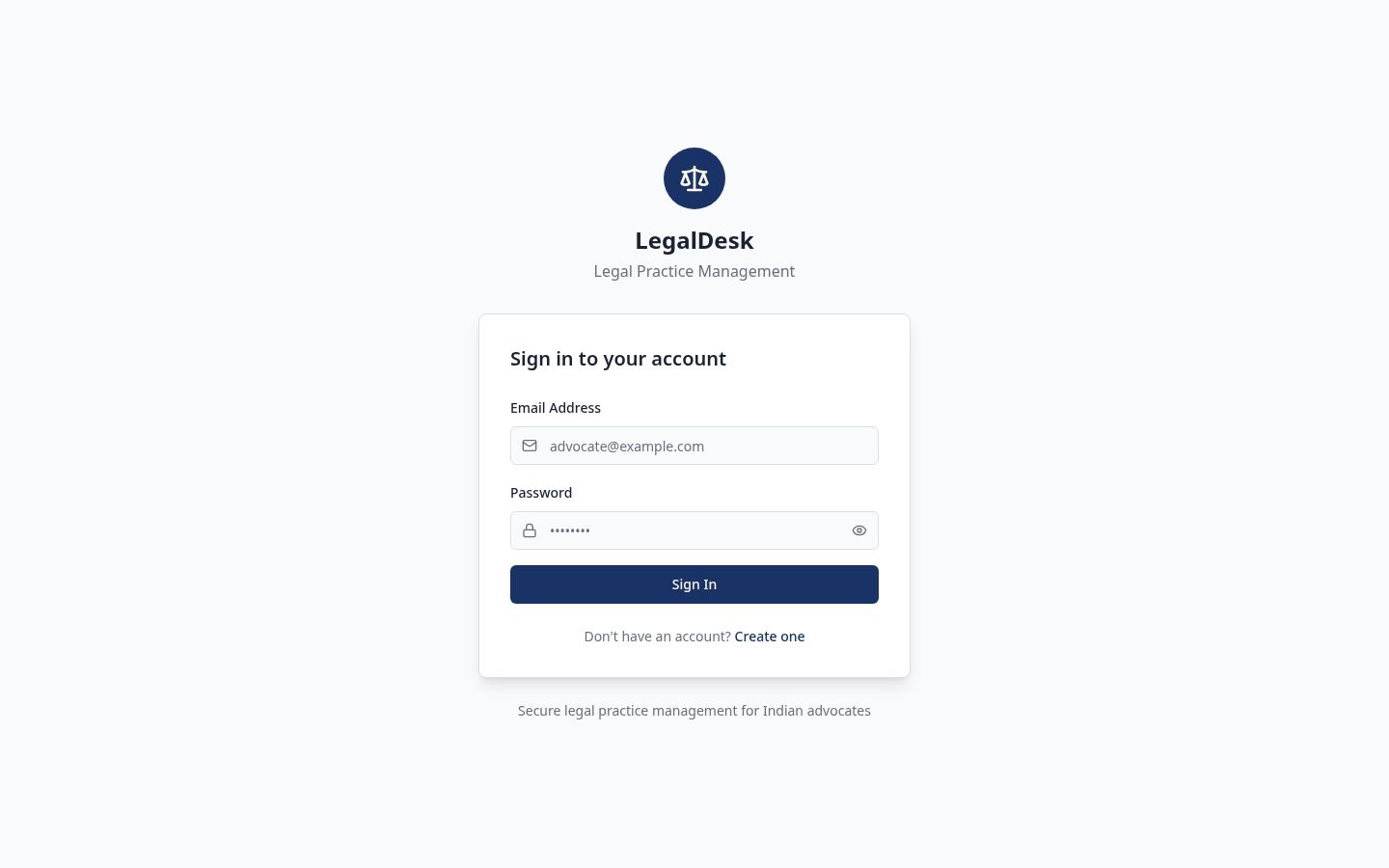 Indian Law Navigator live site preview