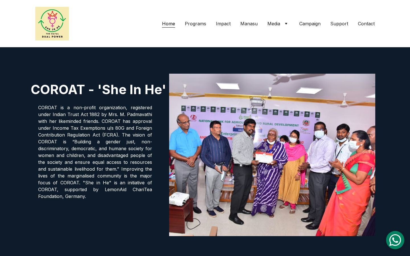She In He site preview